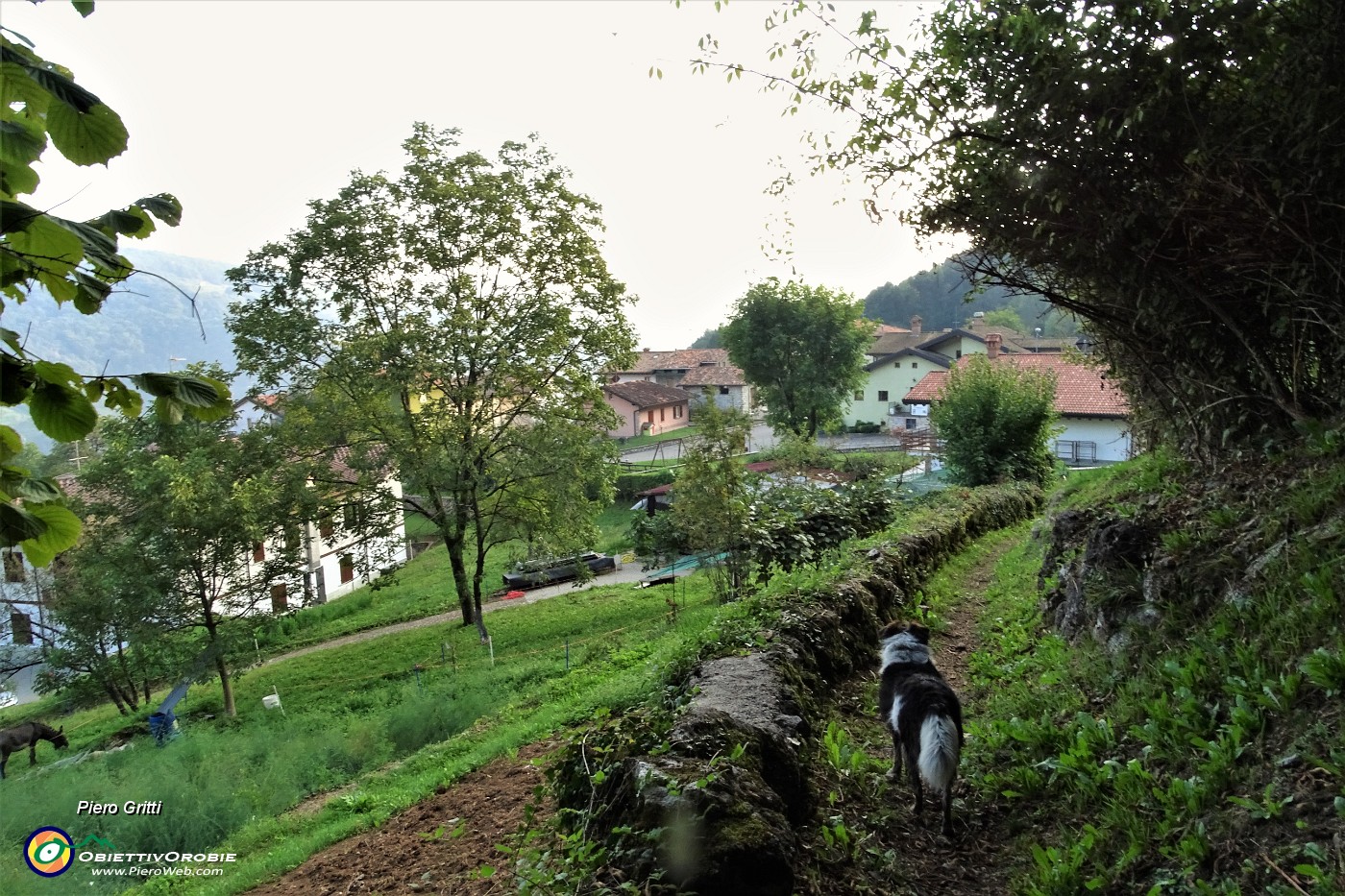 63 Sul sent. 594A entriamo in Pregarolfi frazione di Bracca.JPG